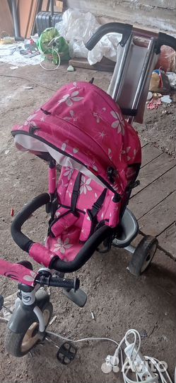 Детский велосипед с ручкой бу