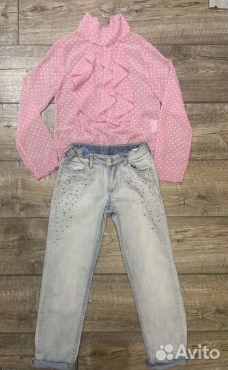 Детские вещи пакетом для девочек 122 128