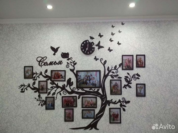Семейное дерево с фоторамками