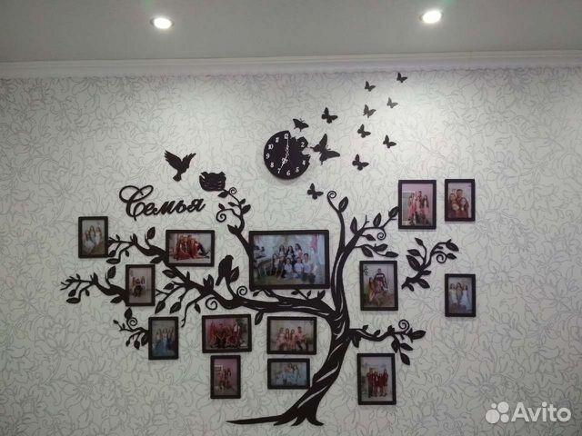 Семейное дерево с фоторамками