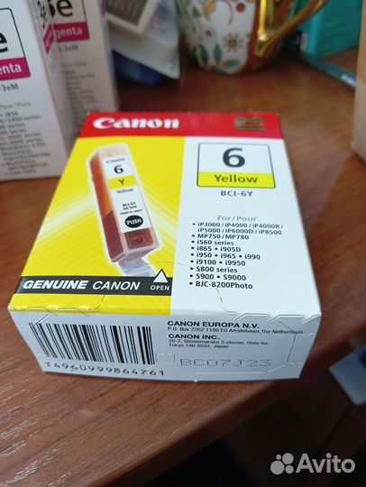 Картриджи CLI-8BK/C/Y/M BCI-3eBK /3eM /6Y