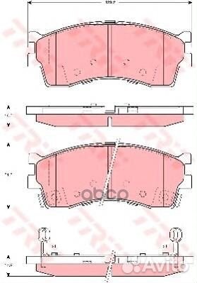 Колодки тормозные дисковые перед GDB3285 TRW