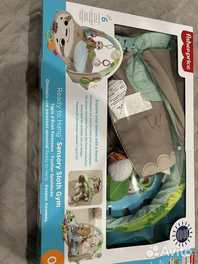 Развивающий коврик fisher price ленивец