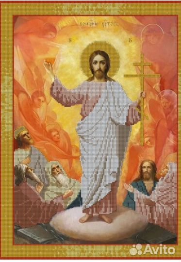 Схема бисером * святая Троица*