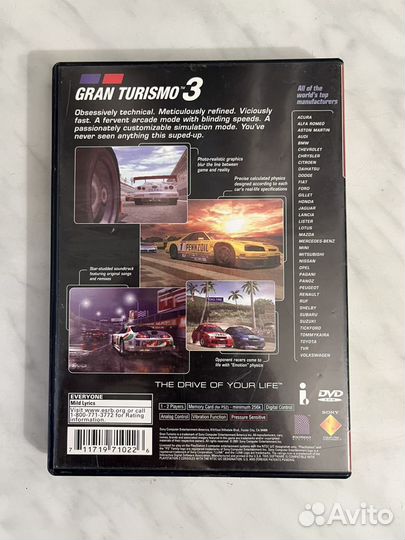 Gran Turismo 3 (PS2) (ntsc u/c) лицензия