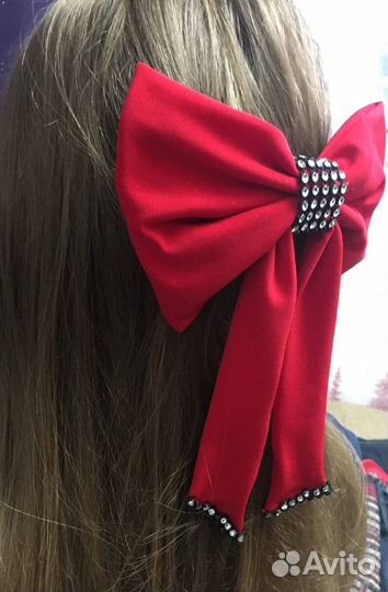 Бант для волос на заколке