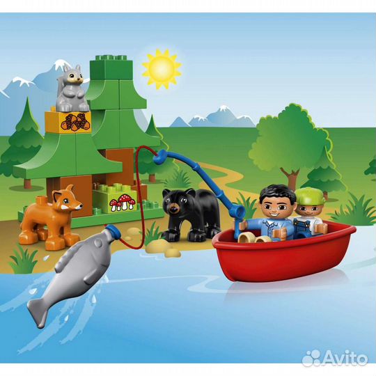 Lego Duplo Рыбалка в лесу 10583 новый