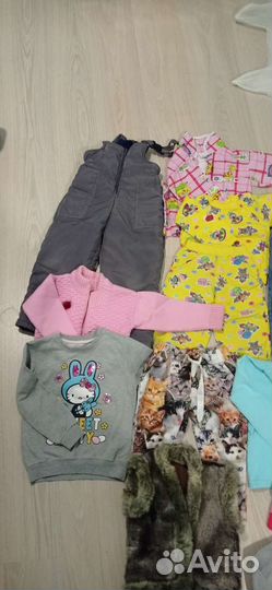 Вещи на девочку 104р пакетом