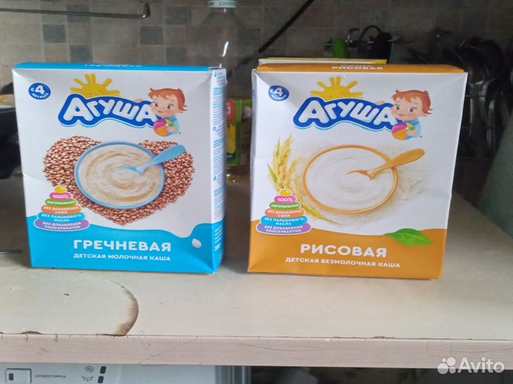 Каша гречневая и рисовая