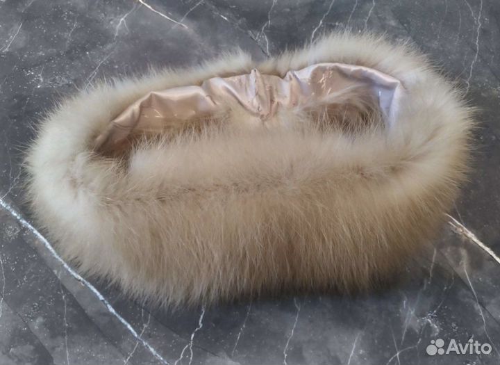 Повязка на голову из куницы