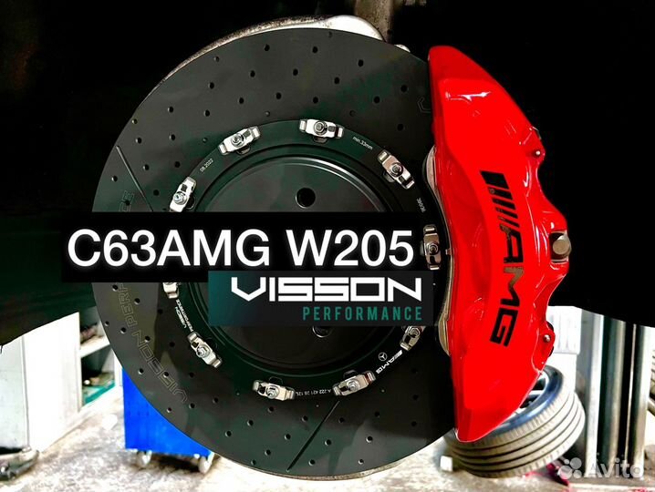 Передние тормозные диски C63S AMG W205