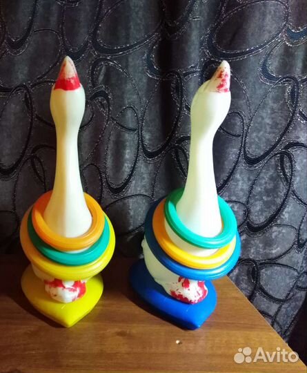 Игрушки СССР гусь кольцеброс