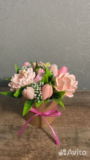 Букет из мыла ручной работы