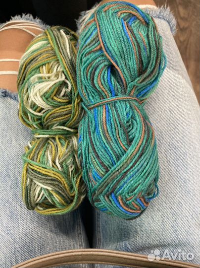 Пряжа шерсть кашемир + стакан Макдональдс