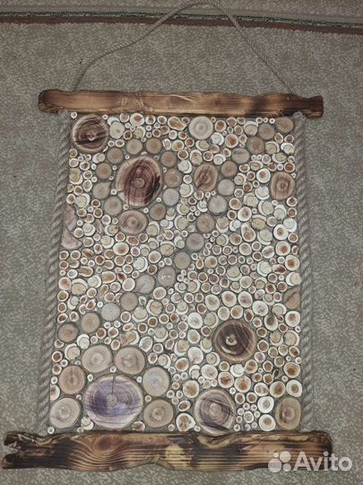 Панно из можжевельника