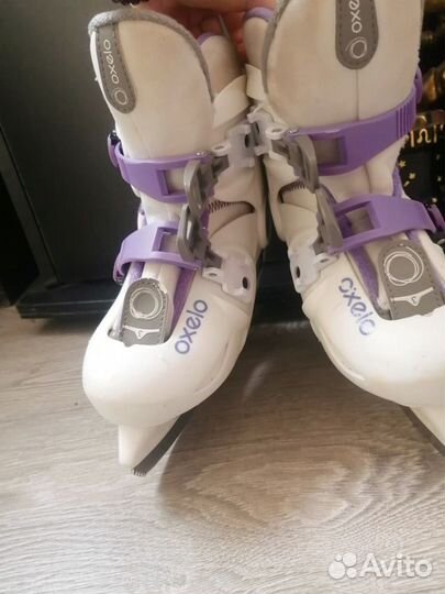 Коньки детские раздвижные 27 30 для девочки