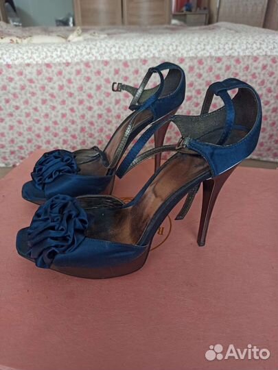Туфли женские 37 размер синие