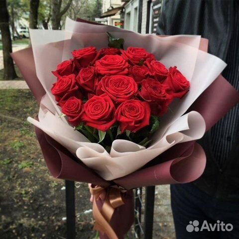 Букет 15 красных роз Цветы Кемерово
