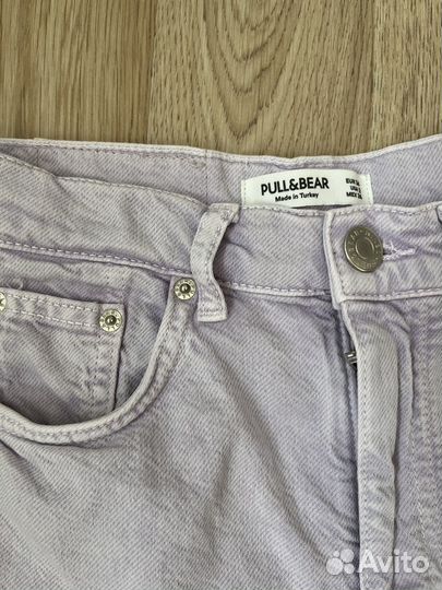 Джинсы pull and bear 34 сиреневые