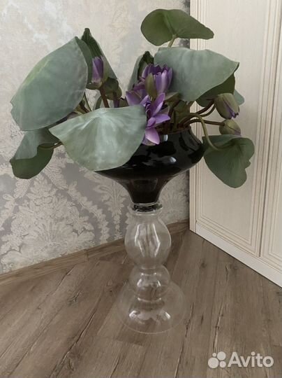 Ваза напольная стекло