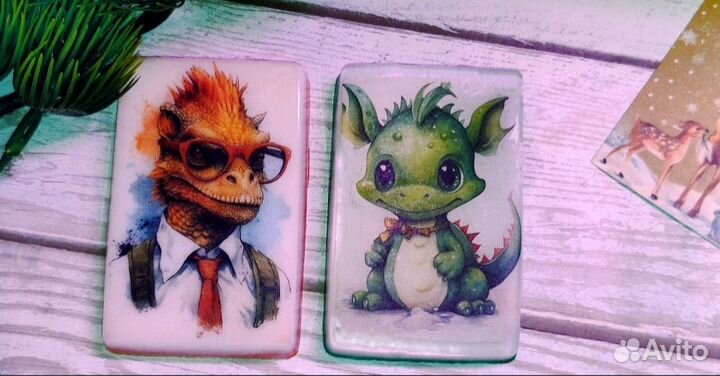 Мыло ручной работы драконы–символы 2024