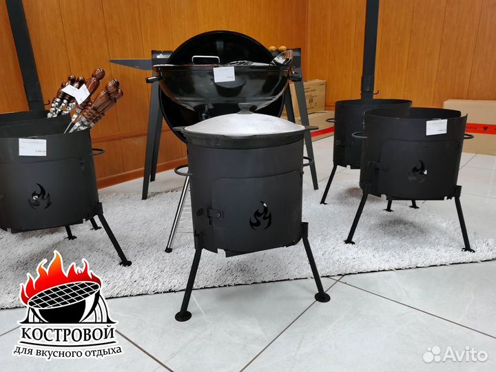 Печи под казан (разные объемы)