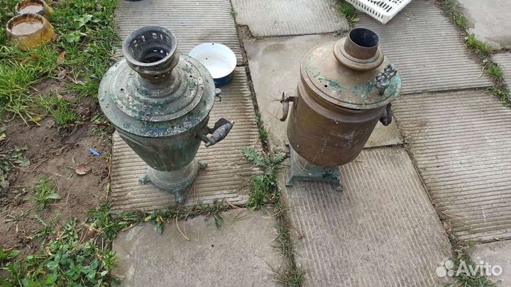 Самовар угольный старинный 2 шт