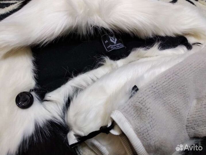 Новая волкошапка и варежки Панда