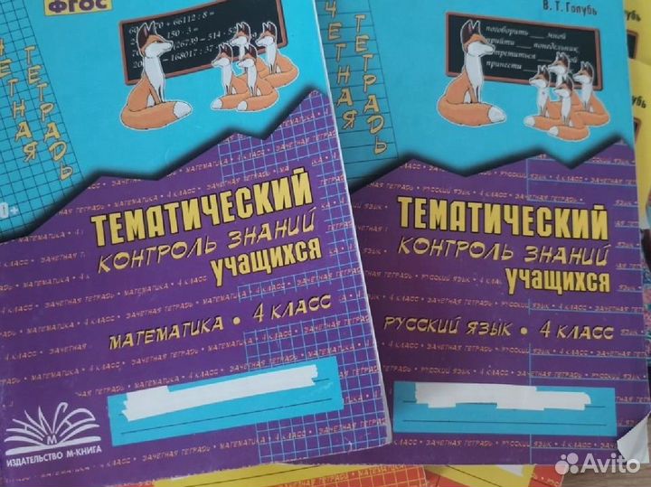 Тематический контроль. Рабочие тетради 2-4 классы