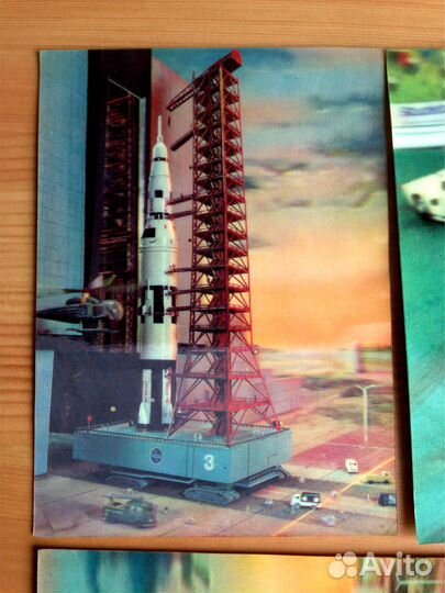 Голограмные открытки 60х годов