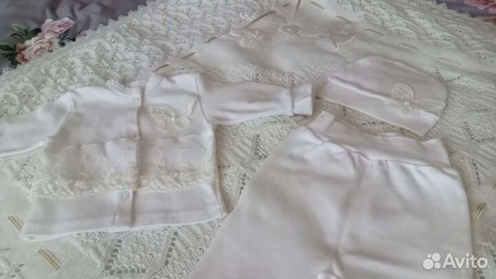 Комплект на выписку для девочки лето