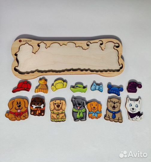 Магнитный пазл Одень мишку