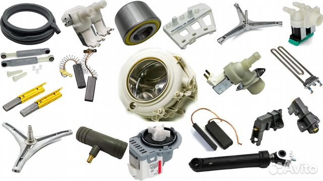 Запчасти для стиральных машин в ассортименте