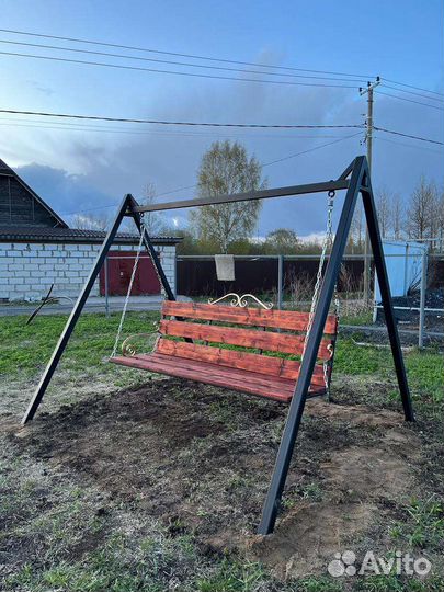 Садовые качели,лестницы, крыльцо новые
