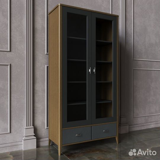 Книжный шкаф библиотека массив