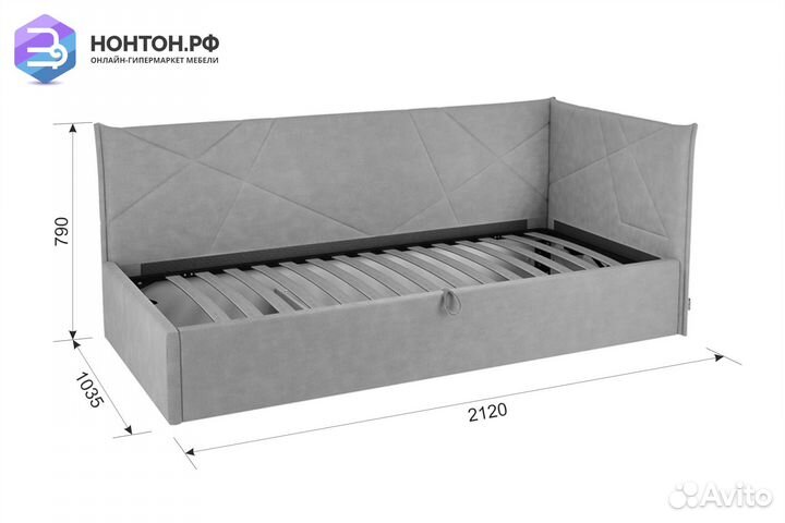 Кровать Квест 0.9 оранжевая