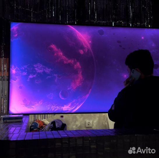 Фон картина Космос с подсветкой RGB фотозона ф