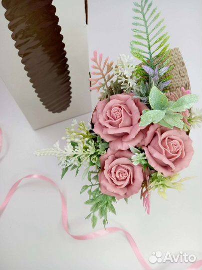 Букет из мыла ручной работы