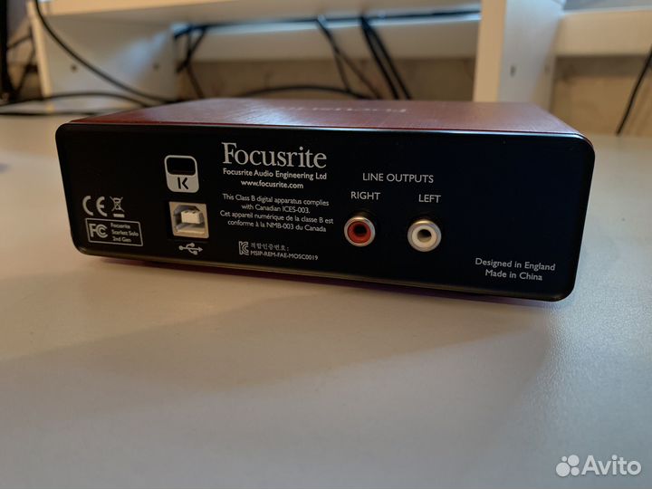 Звуковая карта focusrite scarlett solo