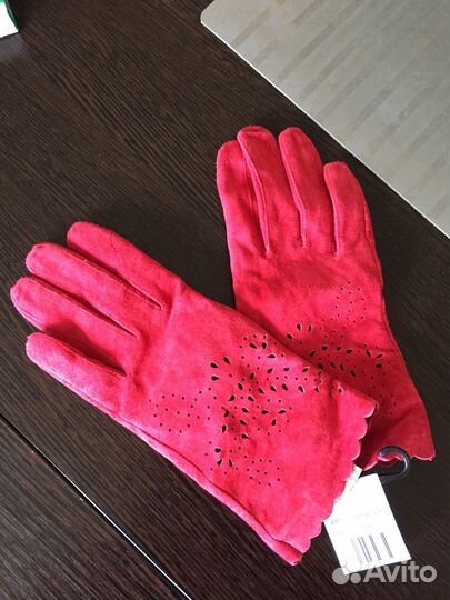 Перчатки женские натуральная замша