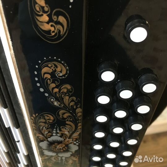 Гармонь Шуйская S32XL с регистром черная