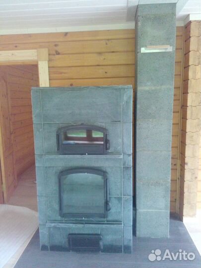 Печь-камин натуральный камень Remi 1