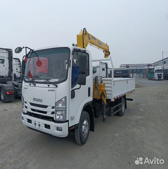 Isuzu Elf с КМУ, 2024