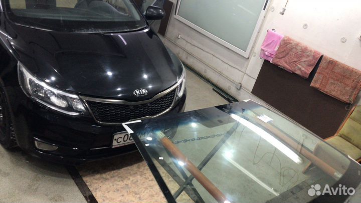 Лабовое стекло на Kia Rio / Киа рио