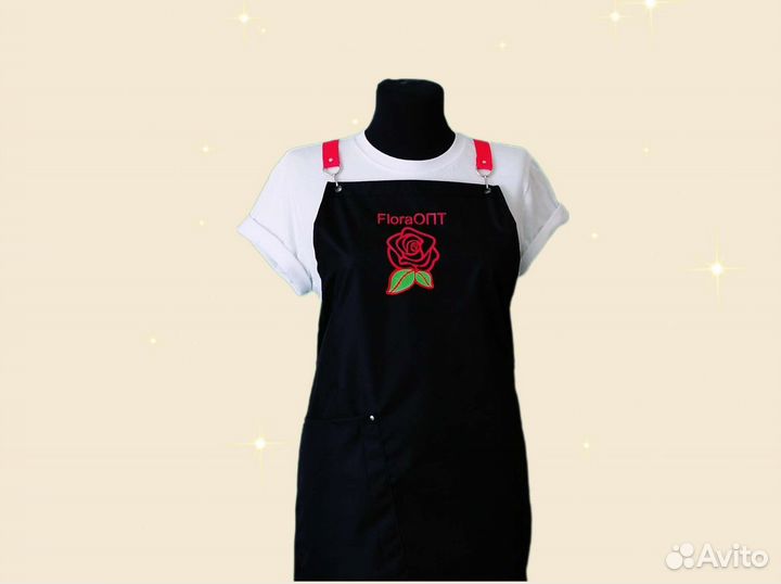 Фартук для флориста с логотипом