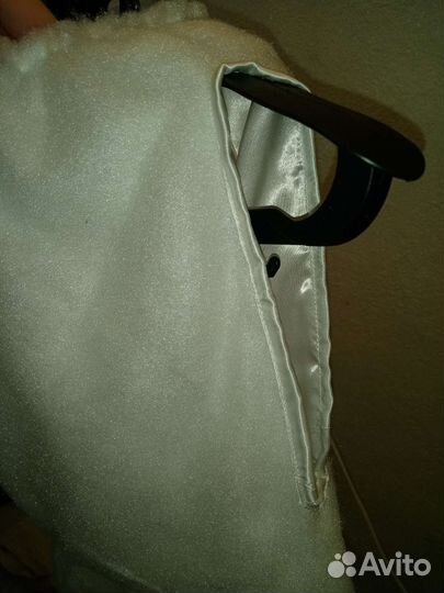 Новогодний костюм Снеговик (накидка и шапка)