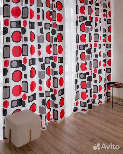 Комплект Шторы + тюль Киян 480x270 вуаль 300x270