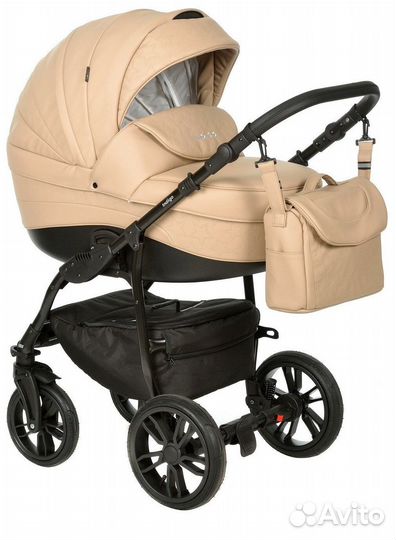 Коляска 2 в 1 эко кожа Indigo