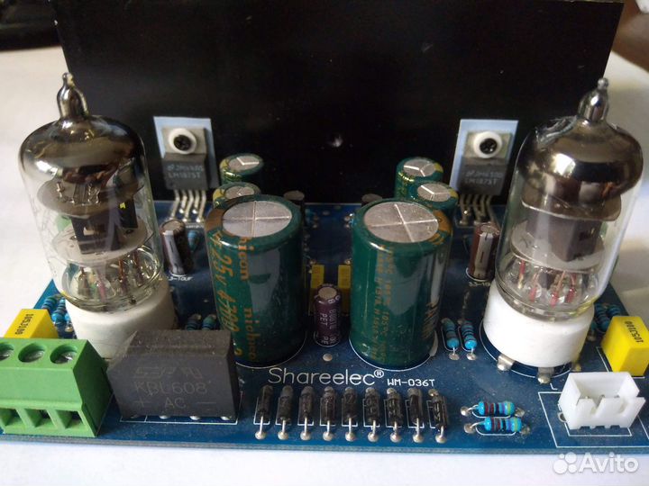 Ламповый усилитель 6J1 LM1875 стерео 2х25Вт