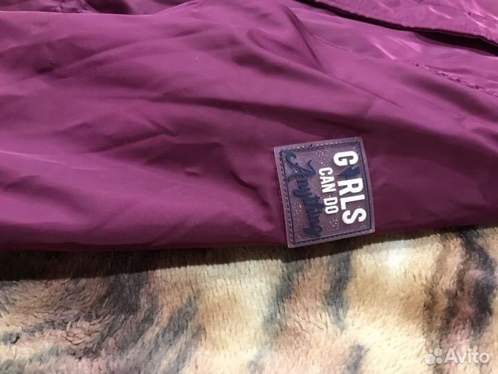 Куртка демисезонная для девочки 146 длинная